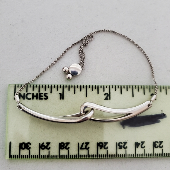 Harriet Kelsall Sterling Bracelet Interlocking Design (Fits 8 1/4”-9”) RARE - Picture 15 of 16